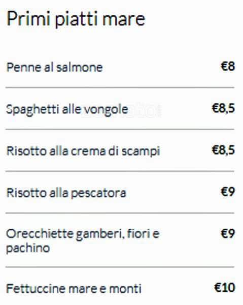 Menu di L'Antica Torre 