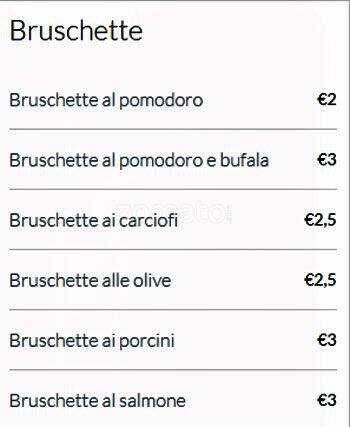 Menu di L'Antica Torre 