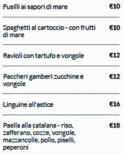 Menu di L'Antica Torre 