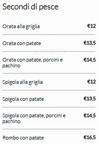 Menu di L'Antica Torre 