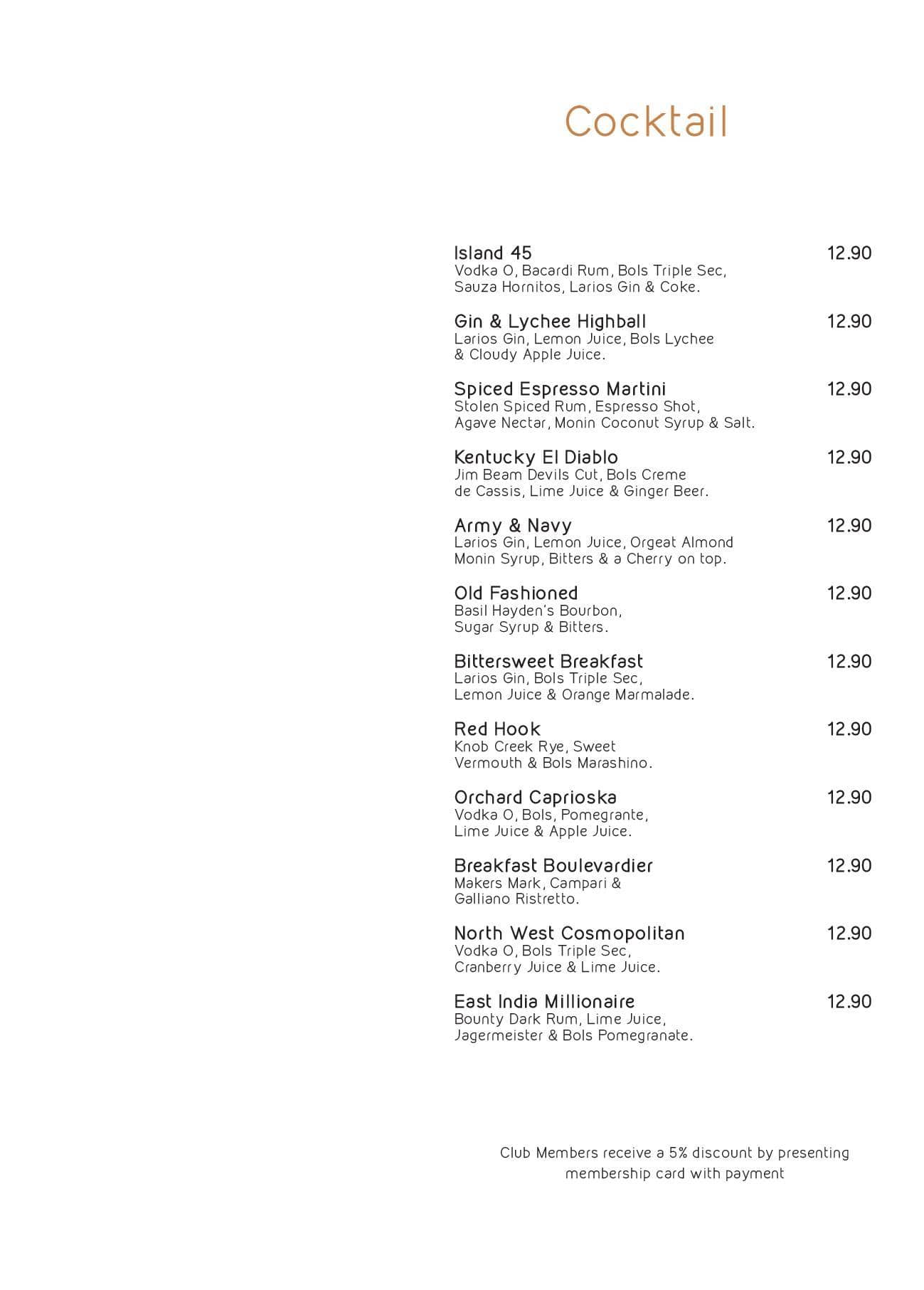 The Brasserie at Epping Club Menu Urbanspoon/Zomato