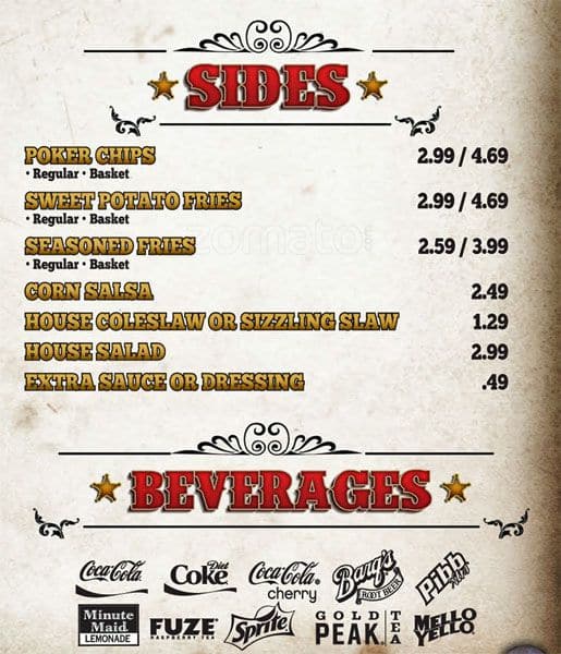 Menu at Wild Bill's Sports Saloon Grand Forks pub & bar, Grand Forks