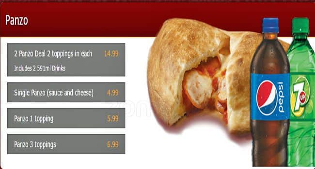 Double Double menu