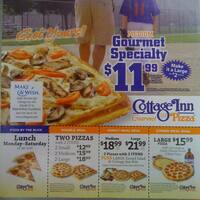 Cottage Inn Pizza Menu Menu For Cottage Inn Pizza Lansing Lansing