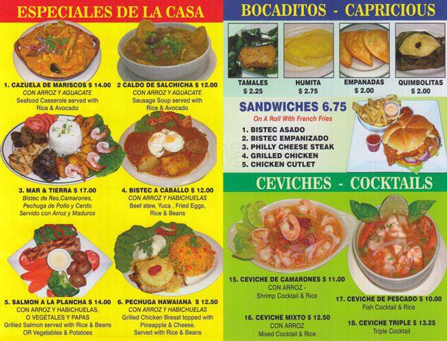 Mi Castillo Menu, Menu for Mi Castillo, Sunset Park, New York City ...