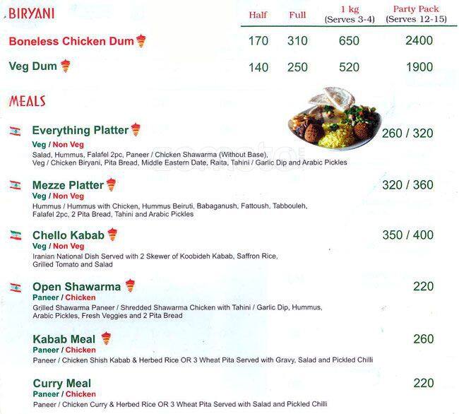 Shawarma Factory Menu, Menu For Shawarma Factory, Near Andheri West ...