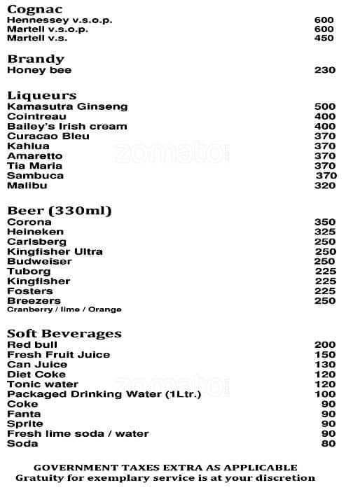 Blinque menu
