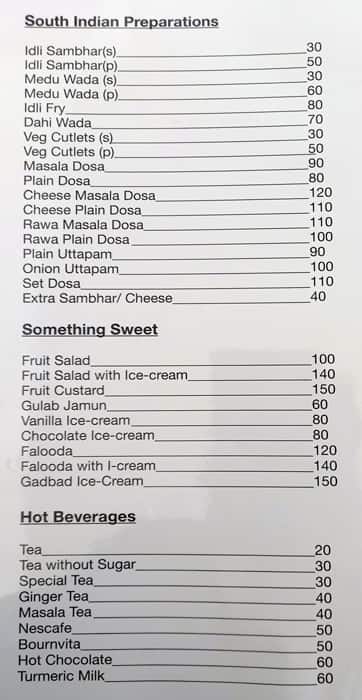 Cafe Tato since 1913 (Patto) menu