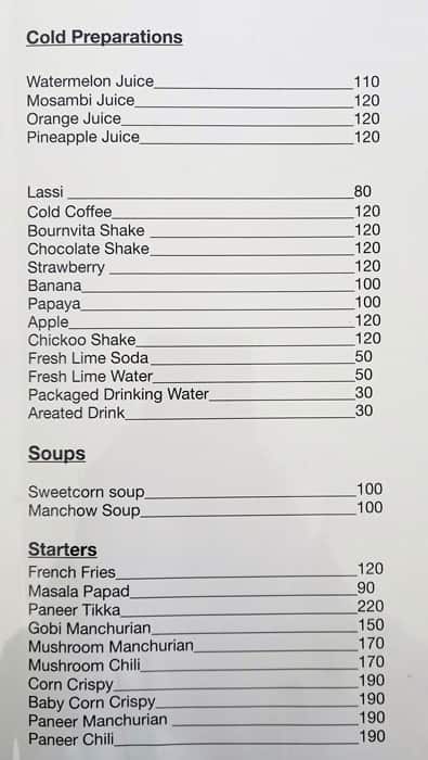 Cafe Tato since 1913 (Patto) menu