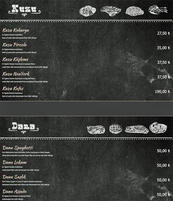 Assado menu