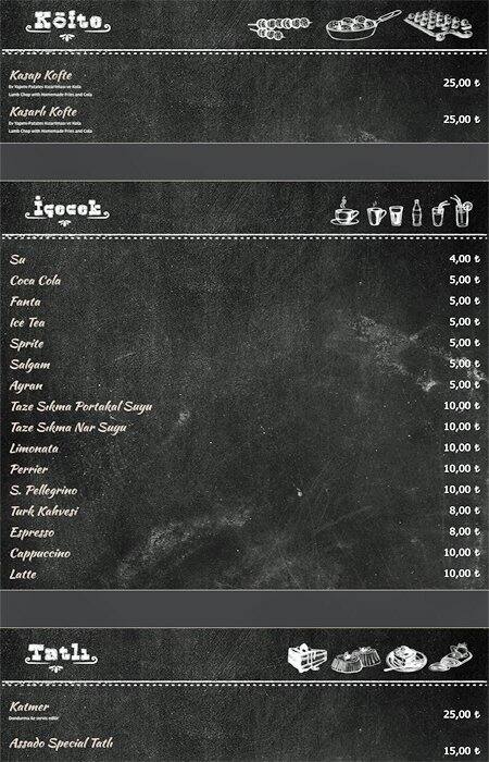 Assado menu