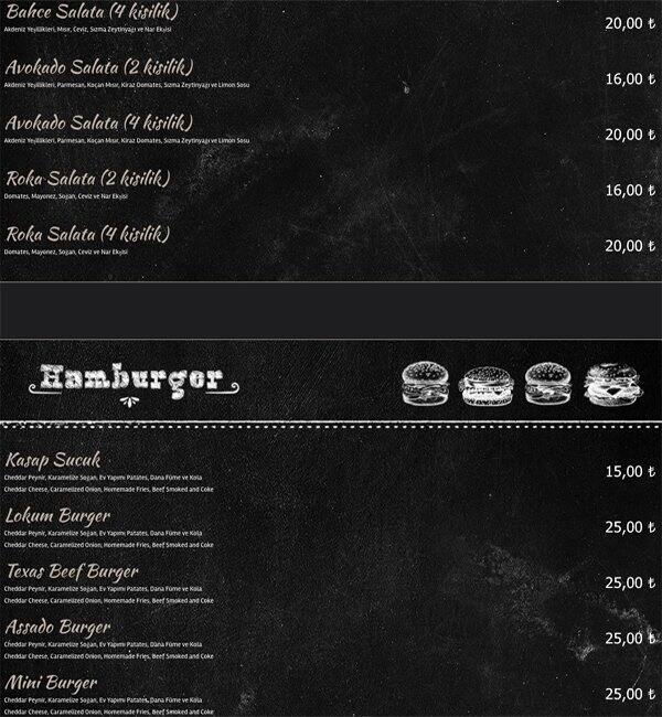 Assado menu