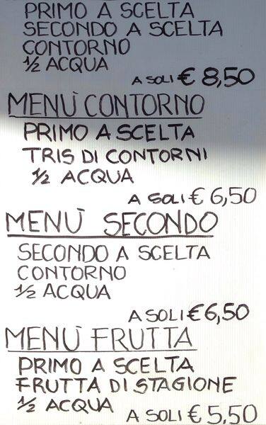 Menu di Bar Il Barone Rampante 