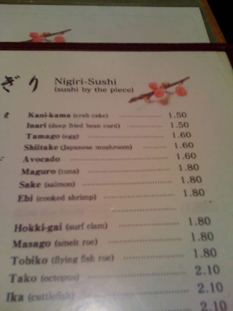 Sushi Wasabi Menu, Menu for Sushi Wasabi, Southgate, Edmonton