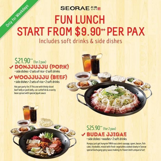 Seorae Singapore Korean Charcoal Bbq Menu Zomato Singapore