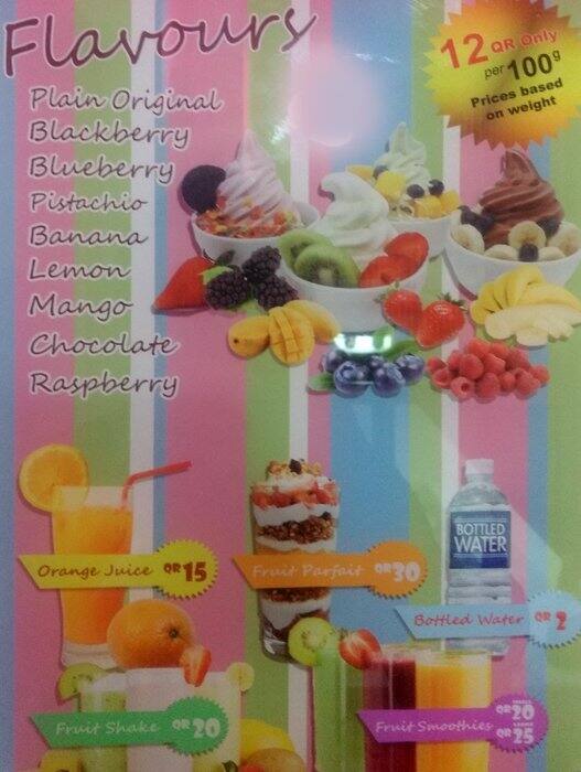 Foshy Berry menu