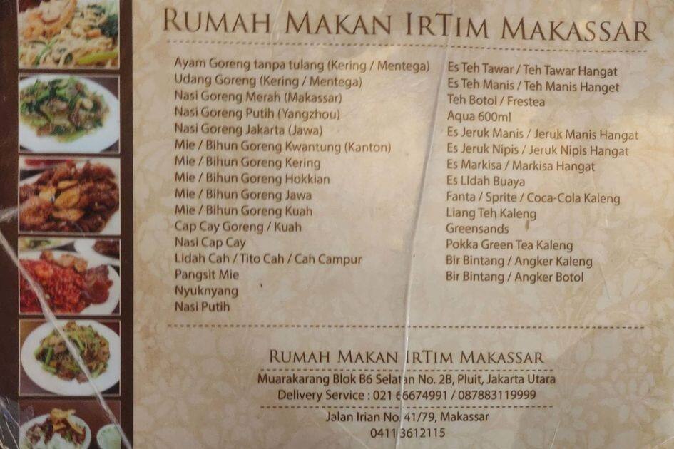 Rumah Makan Irtim Makassar Muara Karang Jakarta