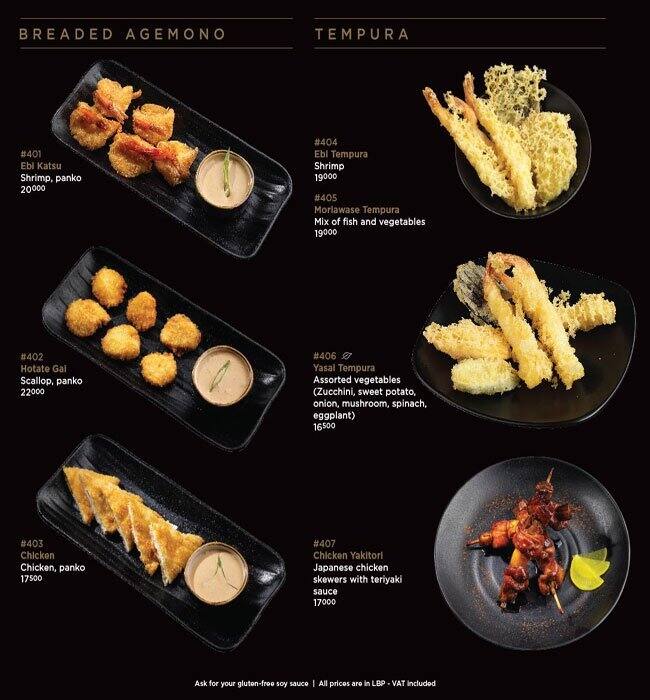 Yabani menu