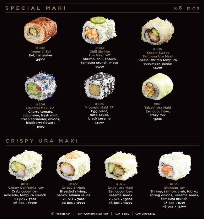 Yabani menu