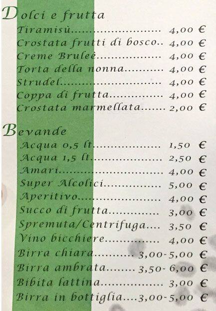 Menu di Nievo al 51 