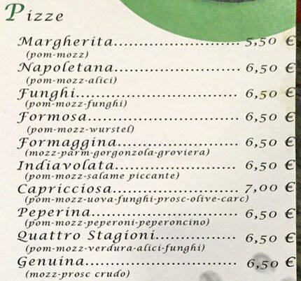 Menu di Nievo al 51 