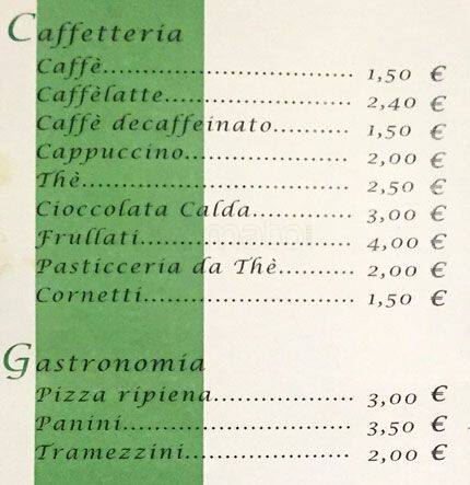 Menu di Nievo al 51 