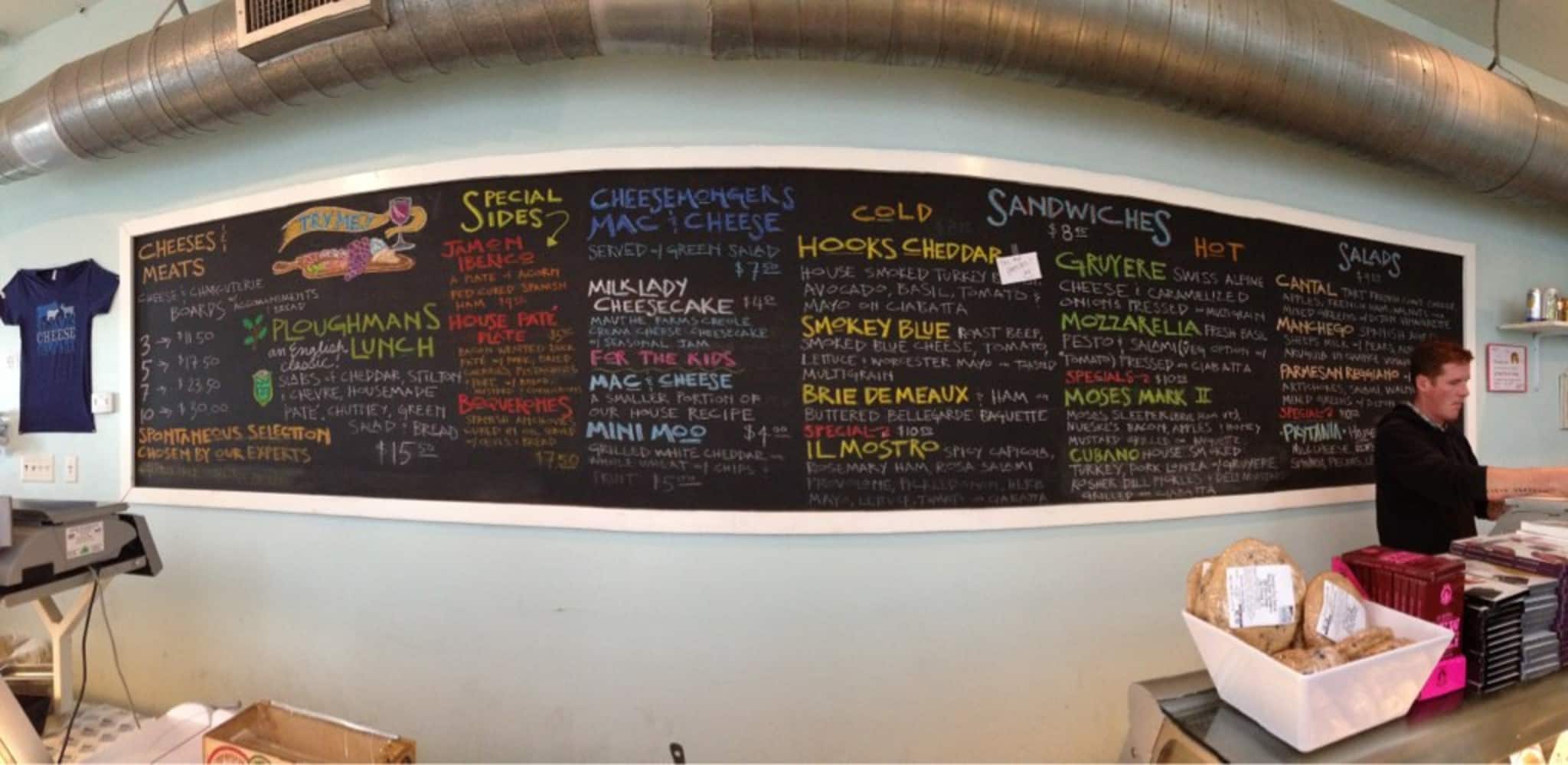 Menu at St. James Cheese Company Uptown restaurant, New Orleans