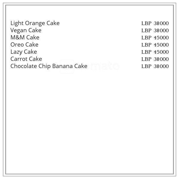Cookies'n'More menu