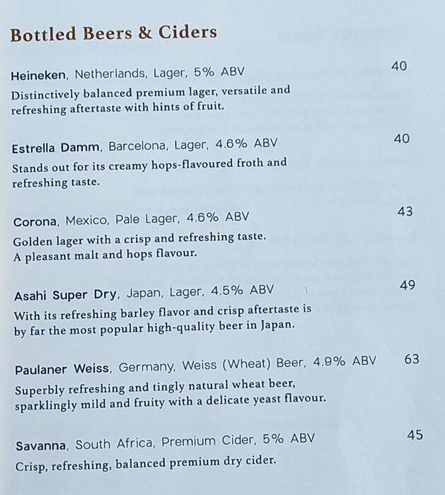 Menu at The Meat Co. steakhouse, Dubai, Souk Al Bahar