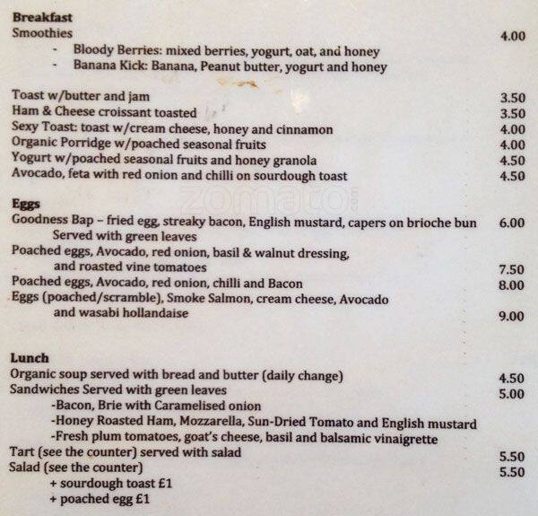 HER Menu, Menu for HER, Dalston, London Zomato UK