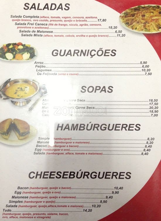 Lanchonete Madadayo cardápio