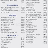 Aangan Garden Restaurant Menu Menu For Aangan Garden Restaurant Bopal Ahmedabad
