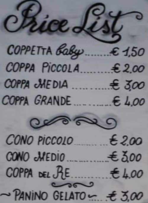 Menu di Paradice Caffee 