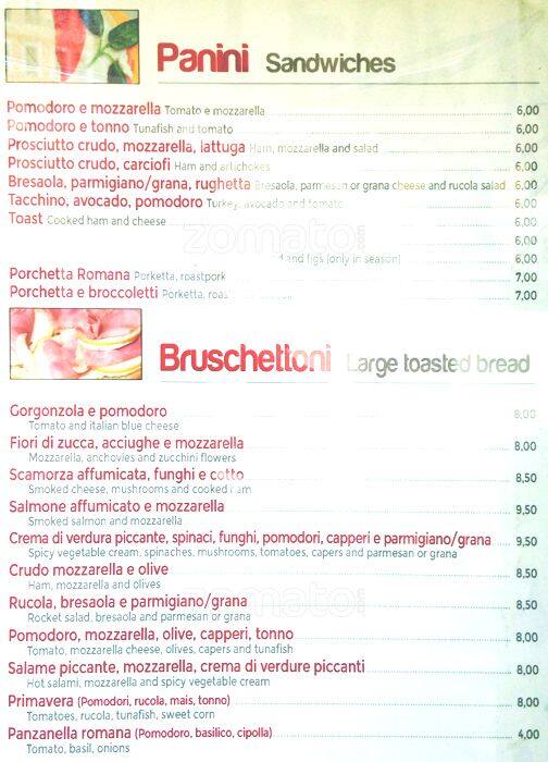 Menu de Ristorante Leonardo