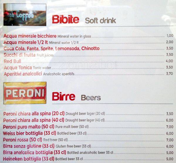 Menu de Ristorante Leonardo