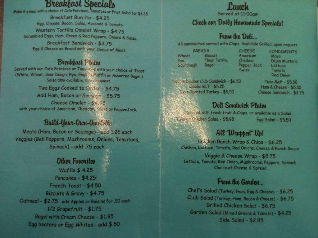 Binford Cafe Menu, Menu for Binford Cafe, Northeast, Indianapolis