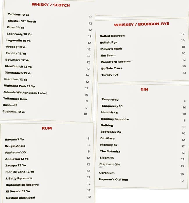 Menu di Ted 