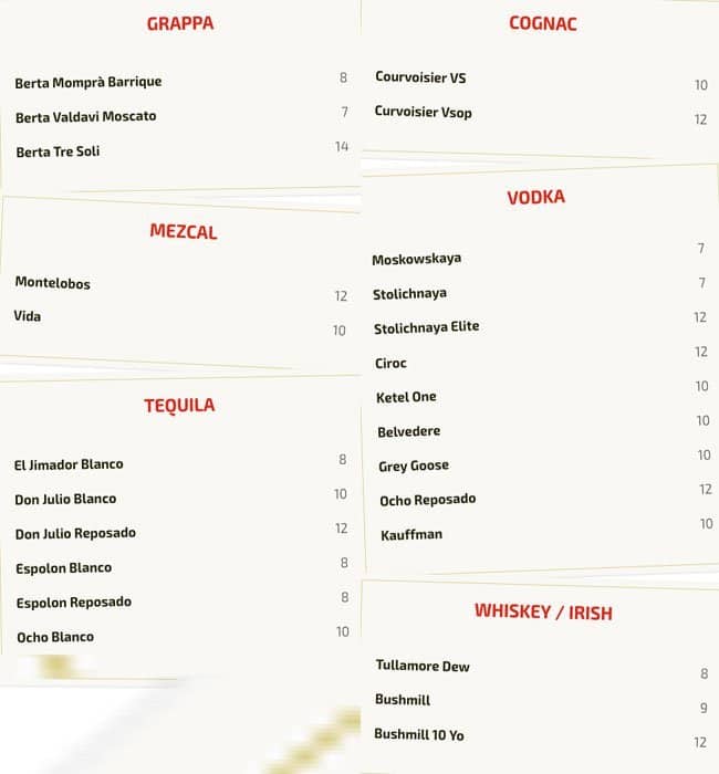 Menu di Ted 