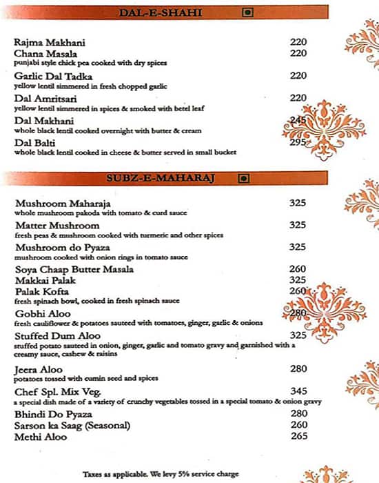 Krips Restaurant menu