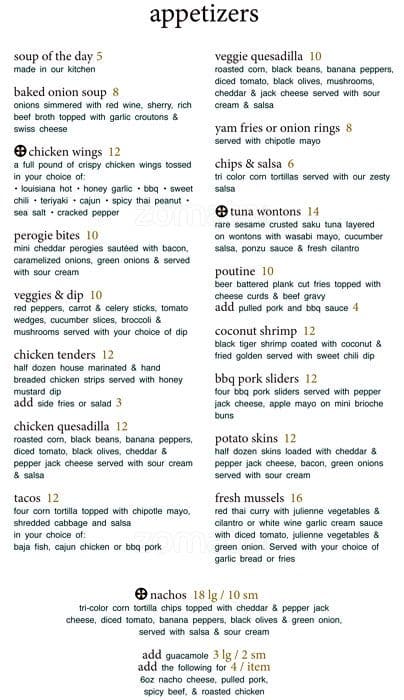 Queens Cross Pub Menu, Menu for Queens Cross Pub, Upper Lonsdale, North ...