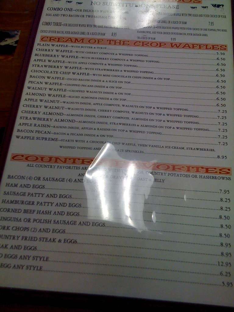 Waffle Barn Menu, Menu for Waffle Barn, Roseville, Sacramento