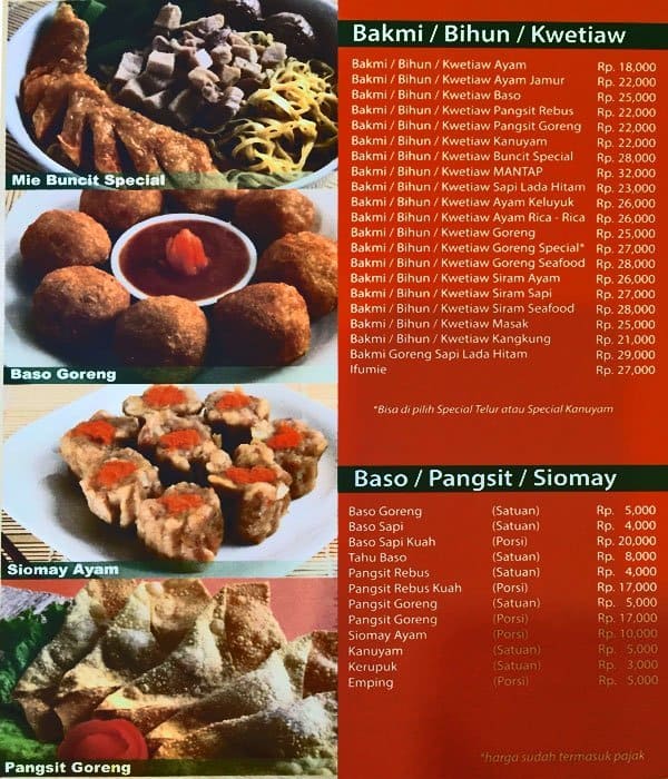 Bakmi Buncit Menu, Menu for Bakmi Buncit, Serpong, Tangerang - Zomato ...