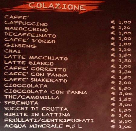 Menu di Arancio 