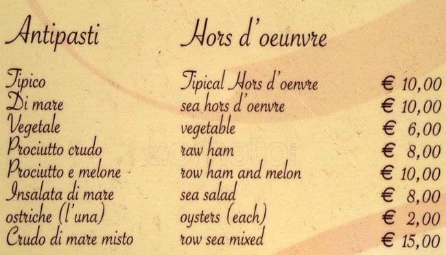 Menu Di Natale Sardo.Nuraghe Sardo A Roma Foto Del Menu Con Prezzi