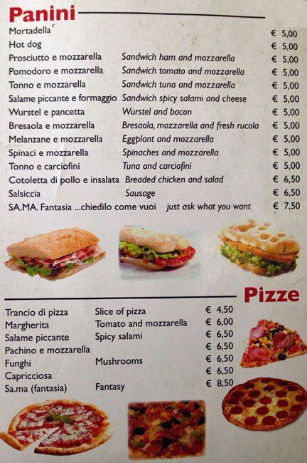 Menu di S.A.MA Cafe 