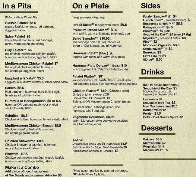 Kulushkat Menu, Menu for Kulushkat, Park Slope, New York City