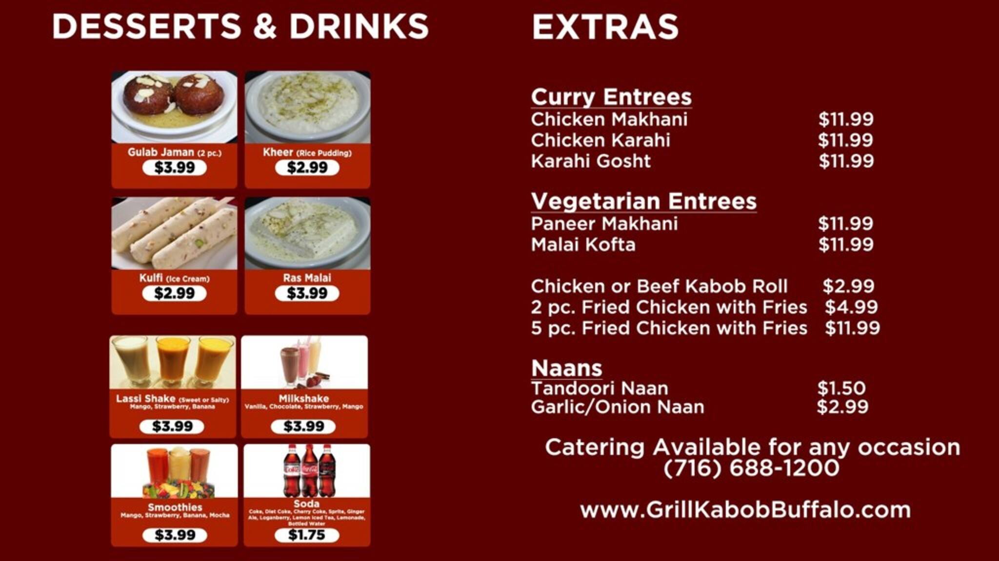 Grill Kabob Menu, Menu for Grill Kabob, East Amherst, Buffalo