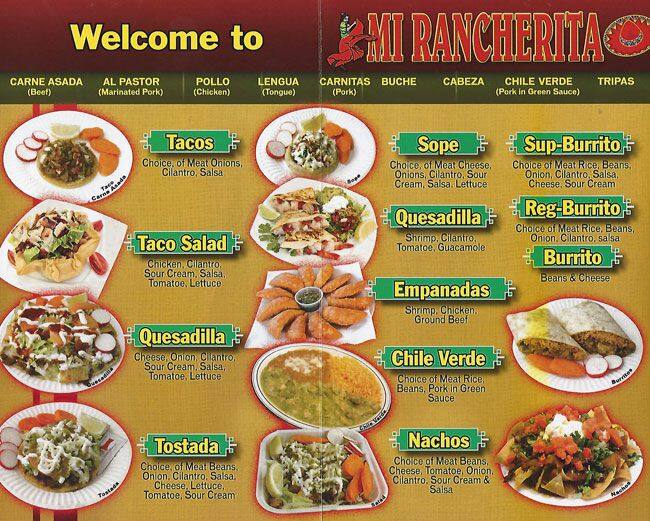 Mi Rancherita Menu, Menu for Mi Rancherita, Milpitas, Milpitas ...