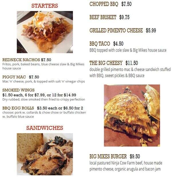 Brew N Que Menu, Menu for Brew N Que, Apex, Research Triangle