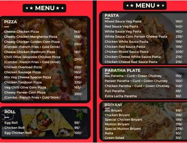 Prince Kitchen menu